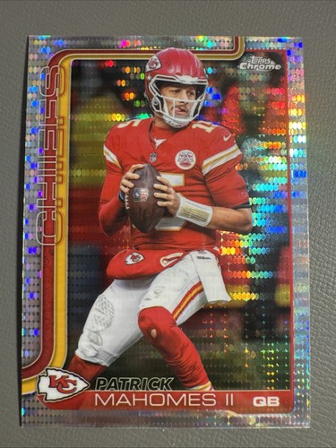 Patrick Mahomes II: 2025 Topps Chrome Football Pulsar Refractor #148🔥Chiefs