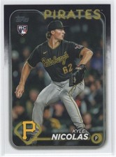 2024 Topps * Kyle Nicolas Rookie Pittsburgh Pirates #408