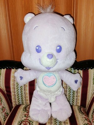 Play Along Care Bear Cubs Share Baby Plush In Diaper Lavender Hearts Toy 11'' (E