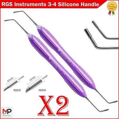 Dental Instrument RGS 3-4 Silicone Handle Depth Dimensions for Restoration