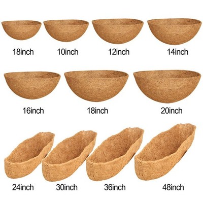 1PC Round Hanging Basket Coco Liner Coconut Fiber Replacement Flower Basket