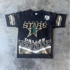 90s Dallas Stars Salem All Over Print T-Shirt L