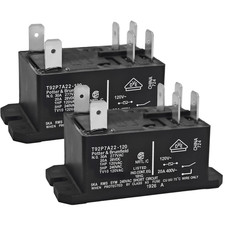 T92P7A22-120 Power Relay (Pack of 2), DPST-NO (2 Form A) - 120VAC, 30A 6-Pins Ge