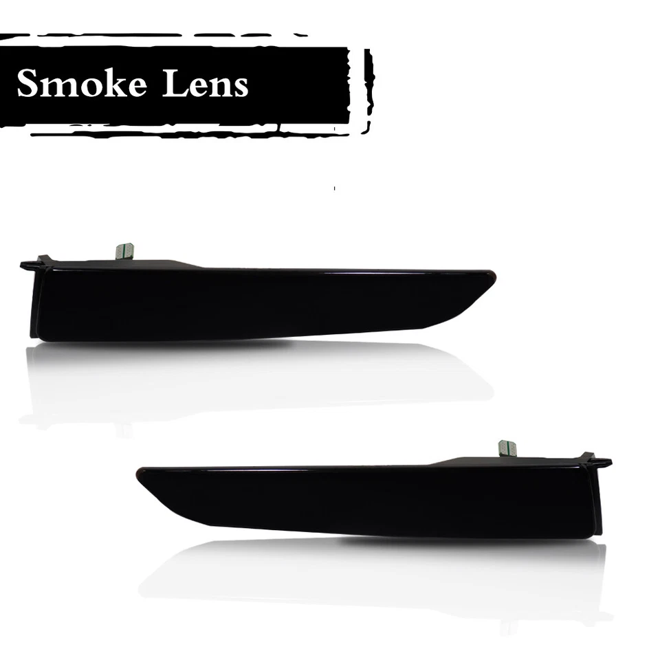 Luzes de estacionamento indicadoras laterais de LED branco fumê Ford Fusion 2010-12 - Imagem 3 de 4