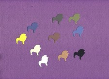 ANIMALS LION zoo die cuts scrapbook cards
