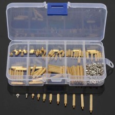 270 Pcs M2 Male Female Brass PCB Spacer Standoff Screw Nut Assortment Threaded