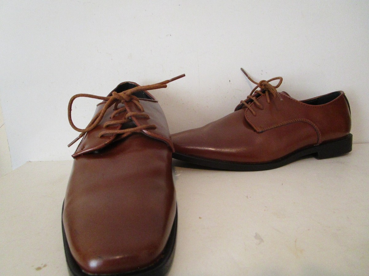 Joseph Abboud Mens Lace Up Oxford Casual Dress Shoes Brown  display picture 1