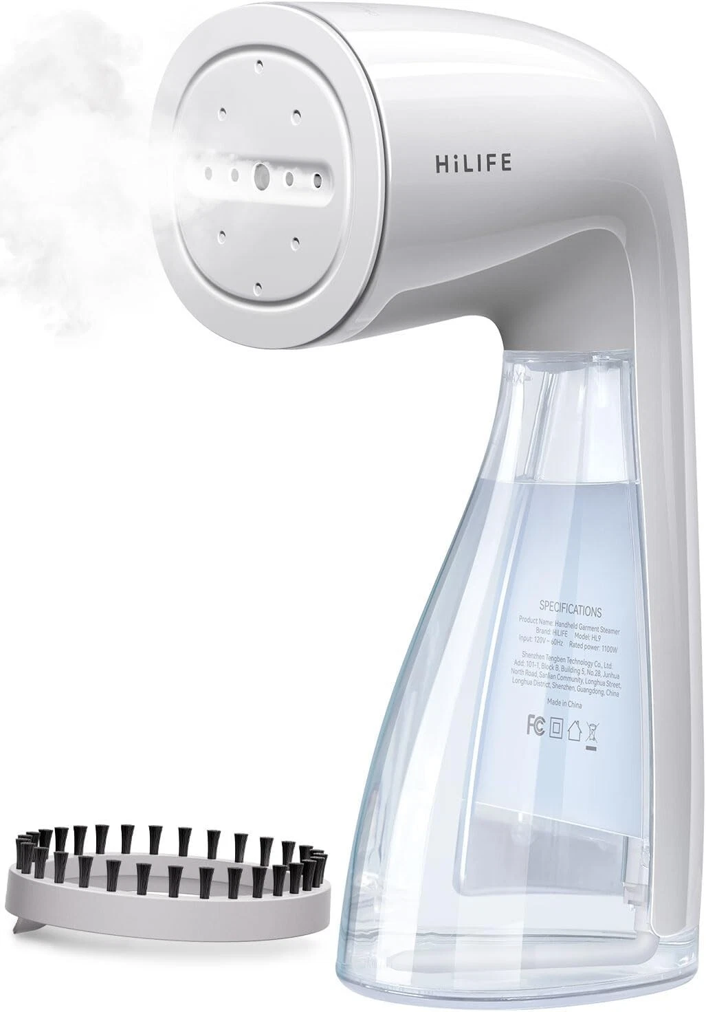 HiLIFE Steamer for Clothes, 1100W Clothes Steamer with Large 300ml Tank