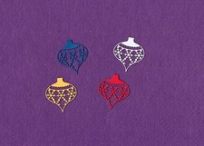 Christmas ball snowflake 2 die cuts scrapbook cards