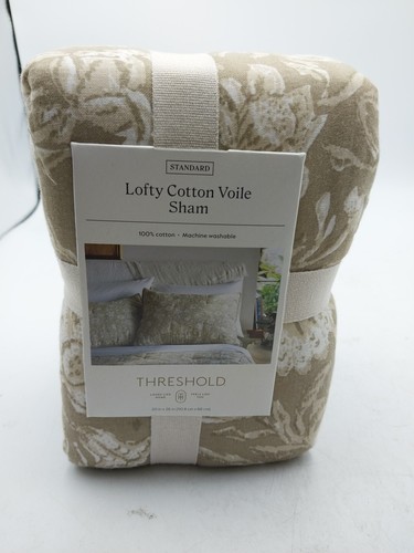 Threshold Standard Lofty Cotton Voile Floral Standard Sham - Picture 2 of 6