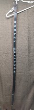 Harley Davidson Classic Collection Leather Belt Size L Italy Style Black Orange