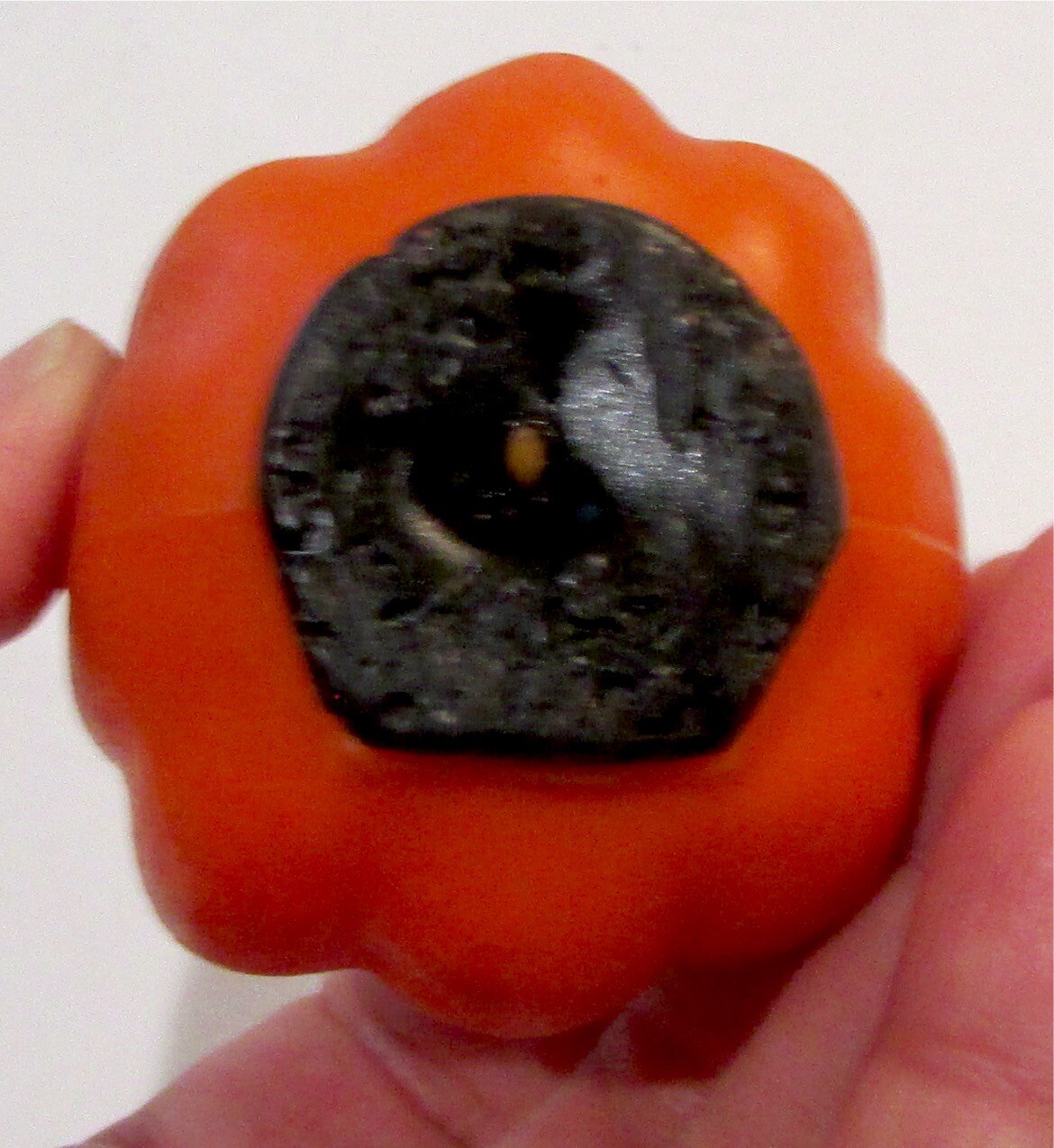 VTG Gurley Novelty Halloween Candle Unburn Black Cat Inside JOL Jack O