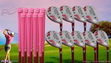 Senior Ladies iDrive Pink Golf Clubs All Hybrid 3-SW Full Set "Senior" Flex