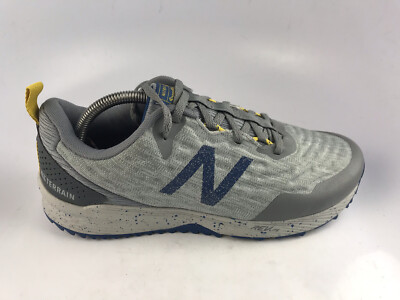 New Balance Men's Nitrel V3 Trail Running Shoes Gray/ Blue Sz 9 4E