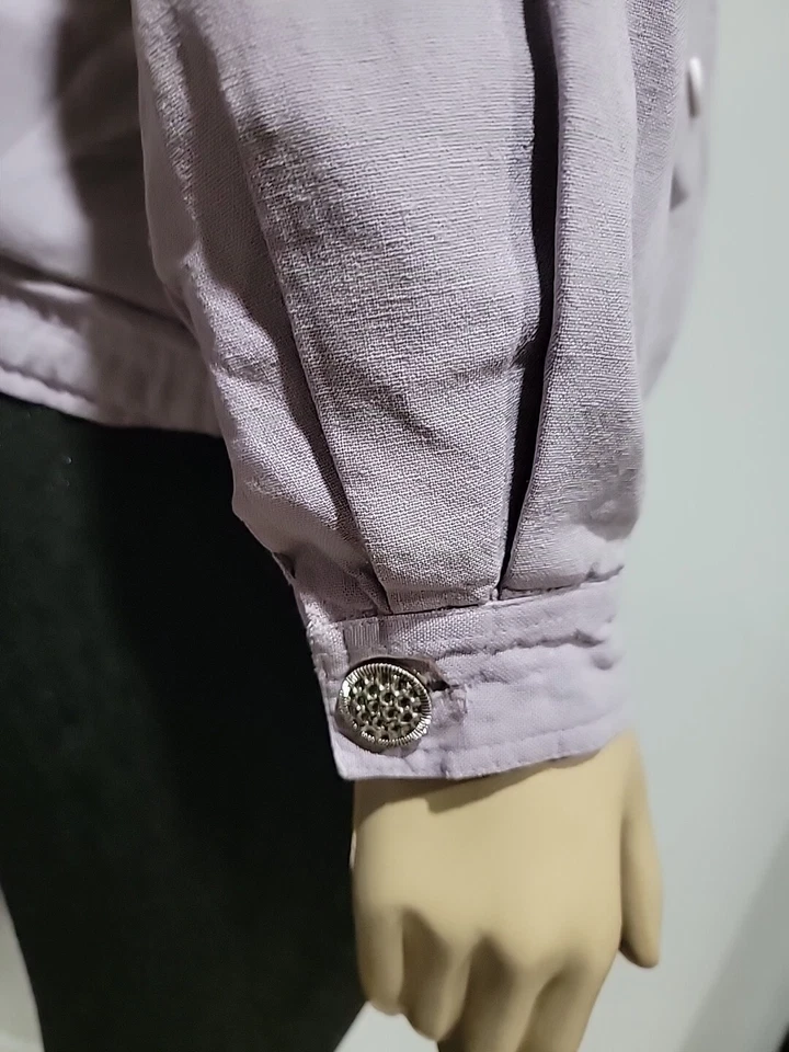 Años 80 A. Deportes De Colección Cremallera Completa Lila Plisada Talla M Para Mujer (Solo La Chaqueta) #R1 Foto 4 de 4