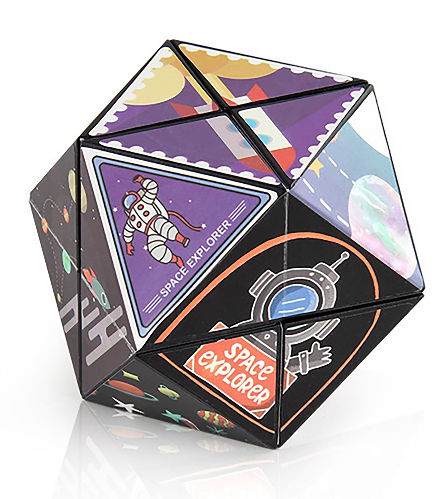 Magic Cube 2 in 1 Set Puzzle Brain Teasers Toy Geometric Brain Teaser Puzzles...