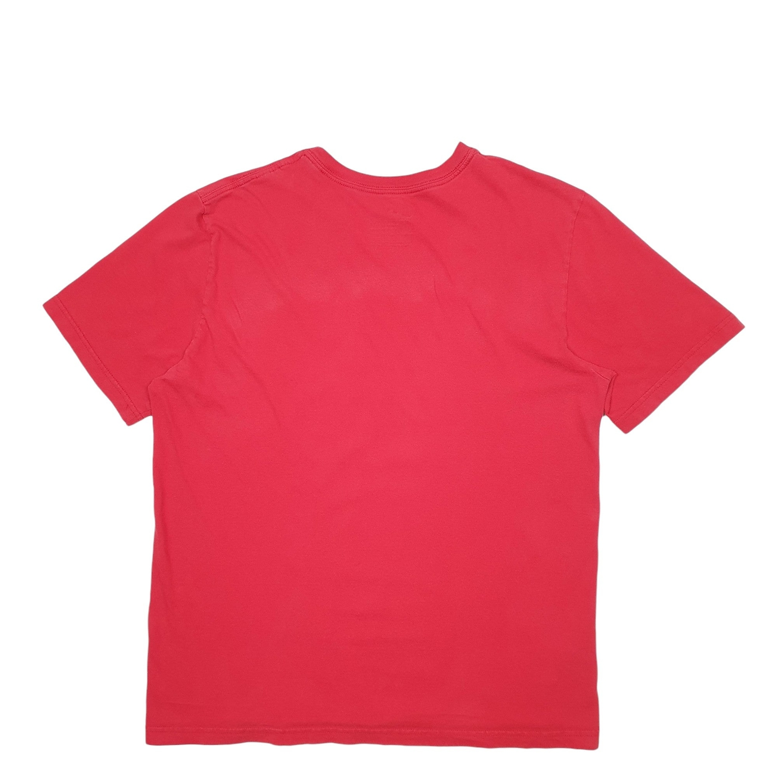 NIKE Red T Shirt Tee Spellout Short Sleeve Cotton Blend Mens L image 2