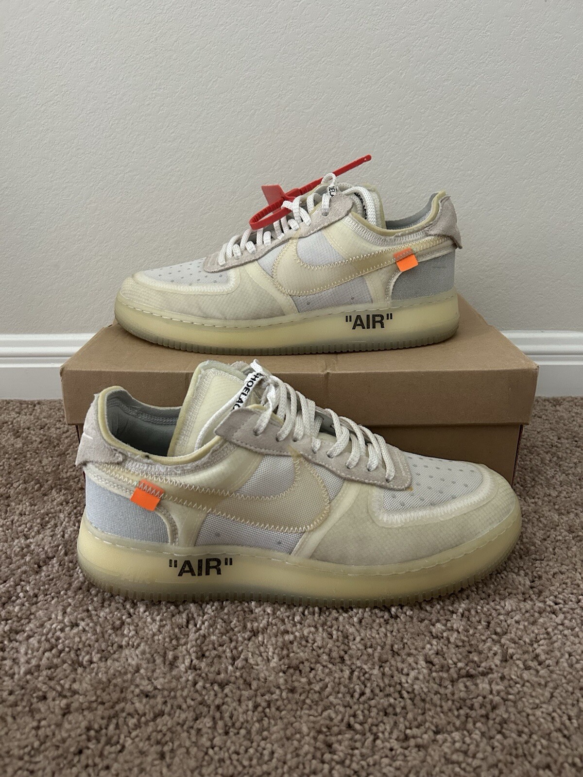 OFF WHITE X NIKE Off White x Nike Air Force 1 Low "The Ten" OG Virgil White (taglia 10)