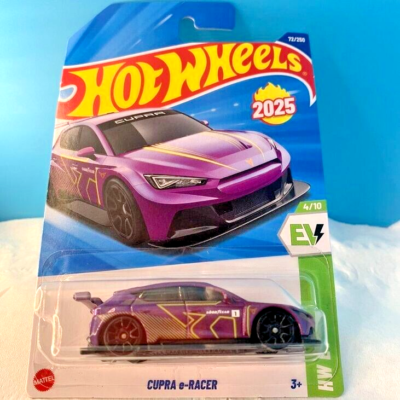 HOT WHEELS 2025 CUPRA e-RACER METALFLAKE PLUM PEARL 72/250 HYW15