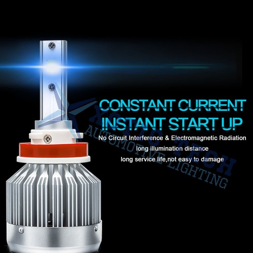 Ice Blue 8000K LED High Low Beam 9005 Fog Light H11 For Toyota 4Runner 2010-2013 - Picture 10 of 13