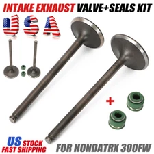 ENGINE INTAKE EXHAUST VALVE & SEALS FOR HONDA TRX300FW FOURTRAX 4x4 1988 - 2000