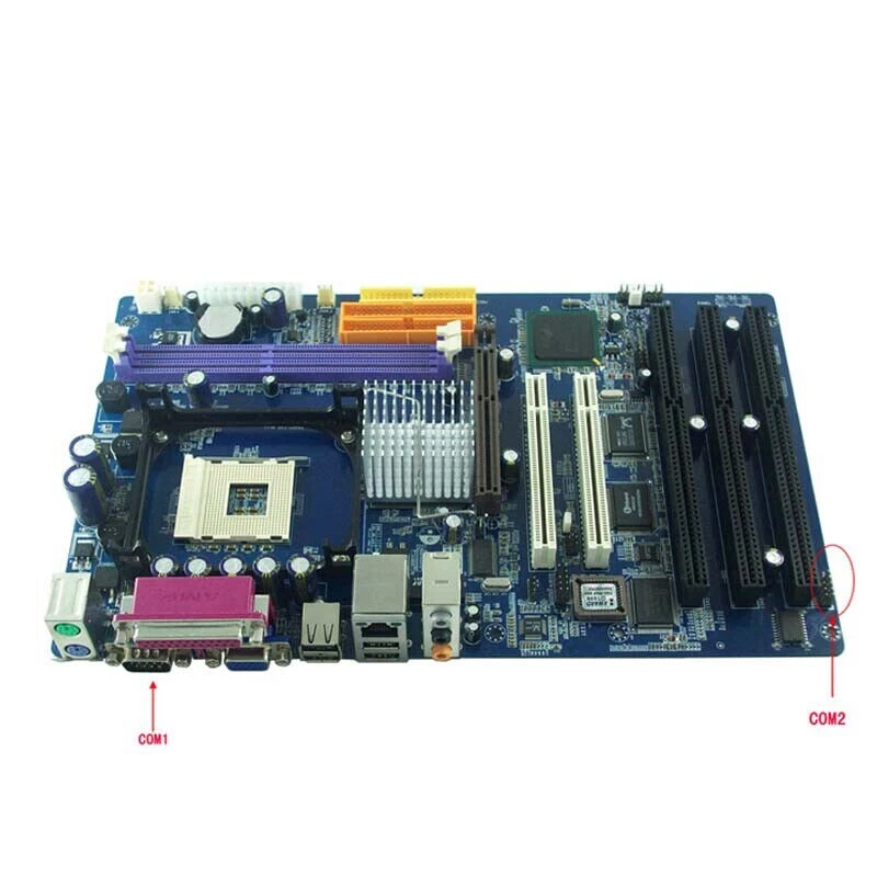 845GV Socket 478 3 ISA slots ATX industrial motherboard with CPU + 2 pcs DDR 512 - Image 2 of 4