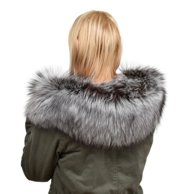 fox fur hood