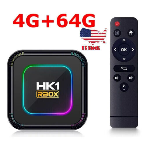 4GB 64GB HK1 RBOX K8 Android 13.0 Smart TV Box RK3528 WIFI 6 8K BT5 Media Player