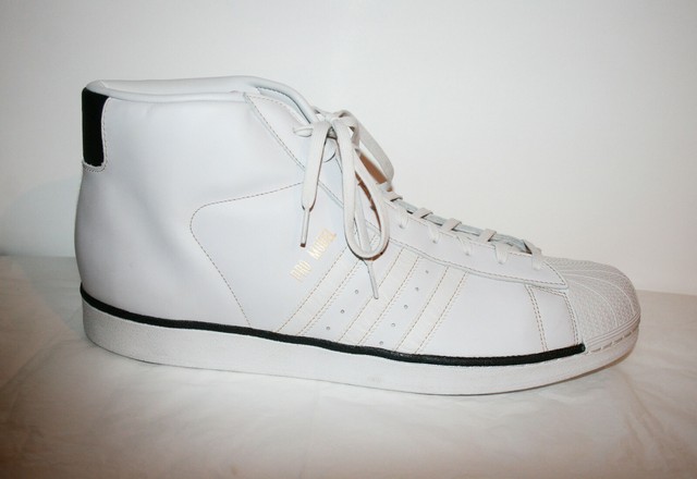 Big & Tall Mens ADIDAS Pro Model White High Top Athletic Sneakers Shoes Size 20 | eBay