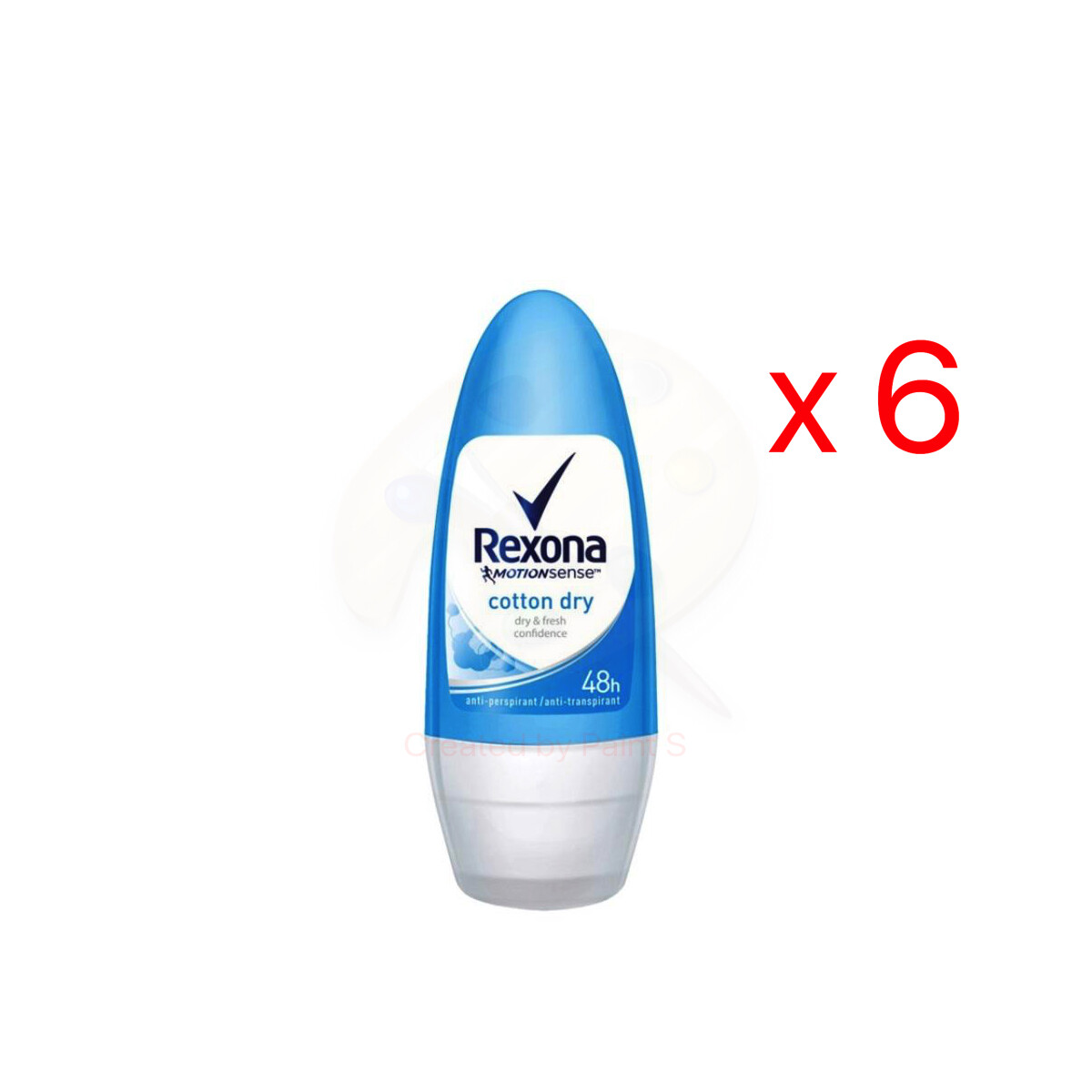 Rexona (Sure) Anti-Perspirant Roll-on 6 x 50ml cotton Dry