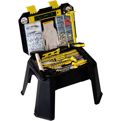Werkzeug Set 1200 Teile Hocker Tritthocker Heimwerker Umzug Werkzeugsatz WMC 
