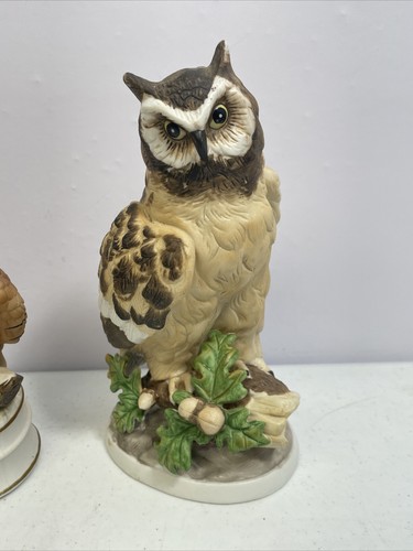 Owl Figurines Set of 3 Ceramic Adorable Vintage Lot Colorful Musical Box Works - Picture 4 of 22