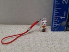 Lucky Cat Bell Charms Kitty Maneki Neko Brass Hanging Phone Strap Set