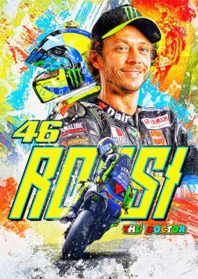 Valentino Rossi - 'The Doctor' MotoGP - A3 Poster - Superbikes | eBay
