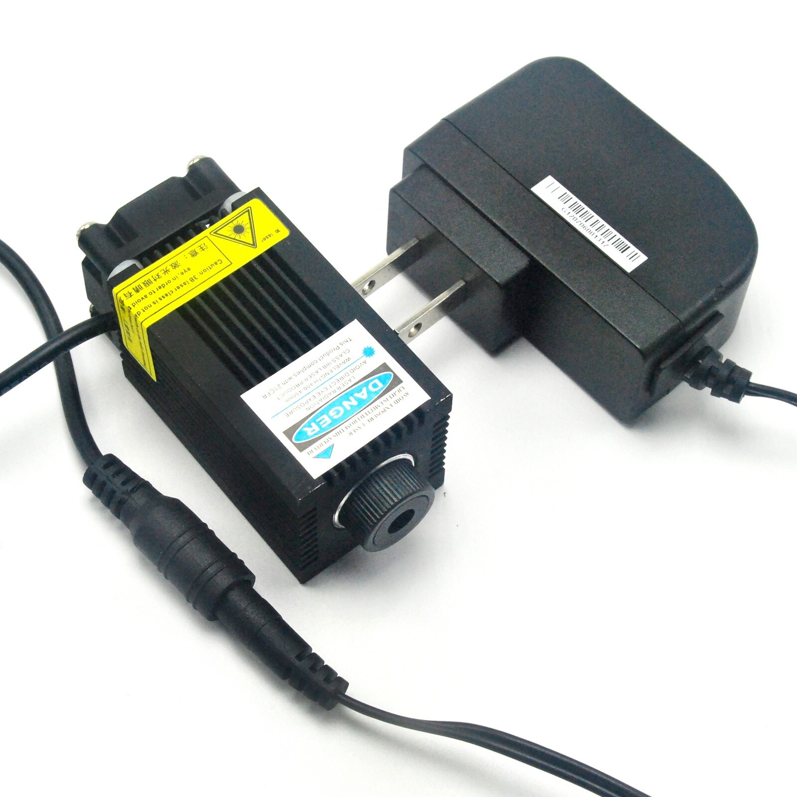 Engraving 450nm 2500mW 2.5W Blue Dot Focusable Laser Diode Module 12V Adapter