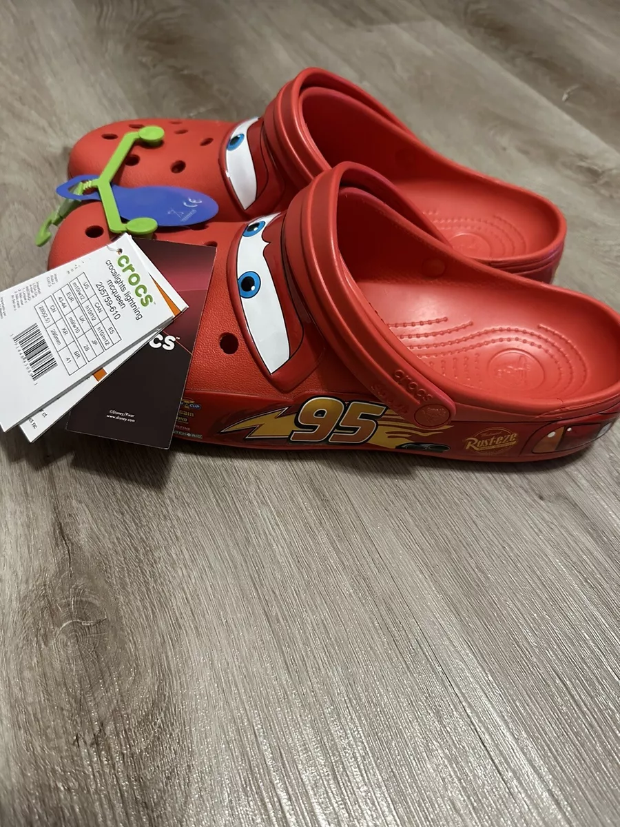 Lightning McQueen Light Up Crocs Men s Size 6 7 8 10 13 Free
