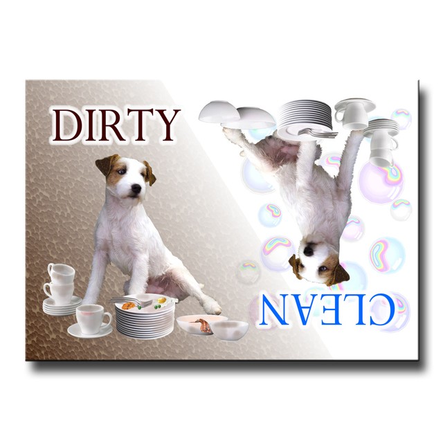 JACK RUSSELL TERRIER Clean Dirty DISHWASHER Dog eBay
