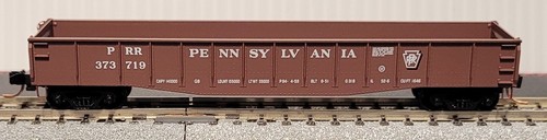 MTL N-Scale #046 00 400, PRR, 50' Gondola, Fishbelly Side, Rd# PRR 373719