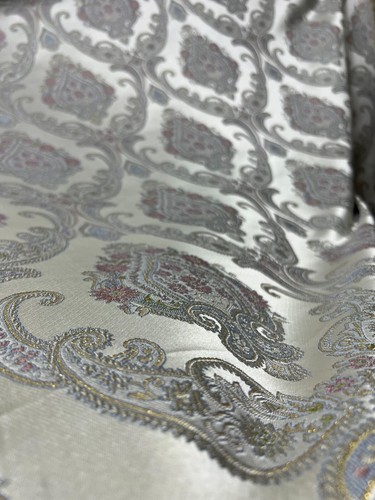 Victorian Damask Jacquard Fabric, 54" Wide, for Upholstery Window, Sold by Yard - Picture 3 of 10