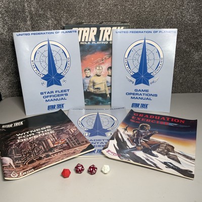 Star Trek Das Rollenspiel 2. Auflage 1983 mit Charakterbögen + Extras