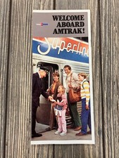 Welcome Aboard Amtrak Superliner Vintage Brochure 1980s Family Travel Guide