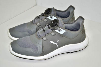 Puma Ignite Fasten8 Disc BOA Dial Golf Shoes Gray Mens US-8 EUR-40.5