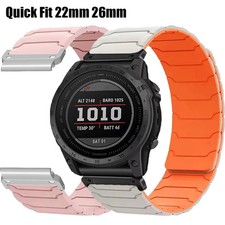 Magnetic Loop Band For Garmin Tactix/Fenix 8 E 47mm 51mm 7 7X 6 5 Silicone Strap