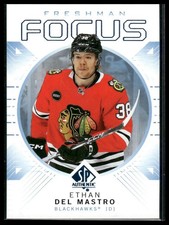 2024-25 SP Authentic #FF-21 Ethan Del Mastro Freshman Focus Blue