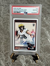 2025 Score - Colston Loveland - Rookie Signature - RC Auto - PSA 10