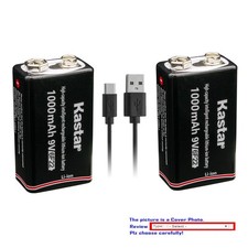 Kastar USB-C 9V Battery for Guitar pedals pickups Keyboards computer mice