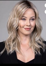 Real Human Hair New Fashion Beautiful Women's Brown Mix Blond Wigs 14In