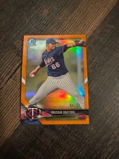 2018 Bowman Chrome Brusdar Graterol Orange Refractor #/25!