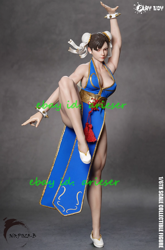 Play Toy P023b Blue Chun-Li Fighting Goddess 2.0 1/6 Action Figure