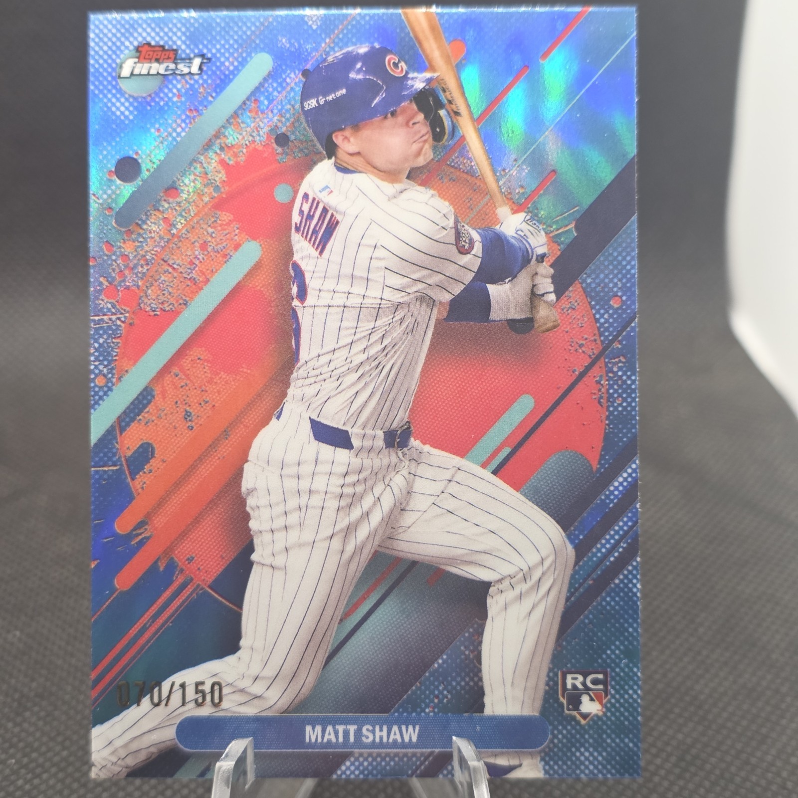 2025 Topps Finest - Rare Matt Shaw #265 Sky Blue Refractor /150 (RC)